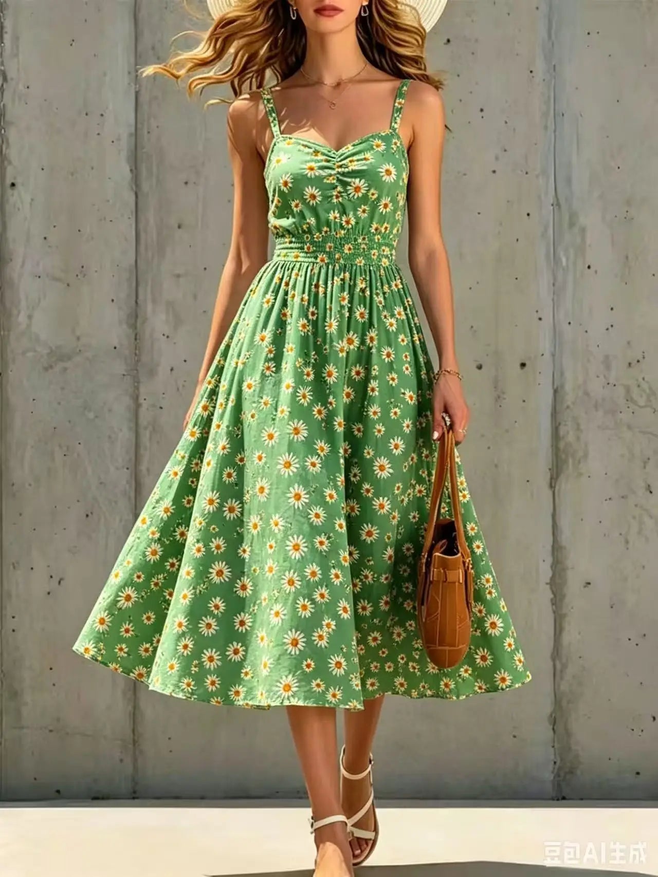 Women's Floral Midi Dress