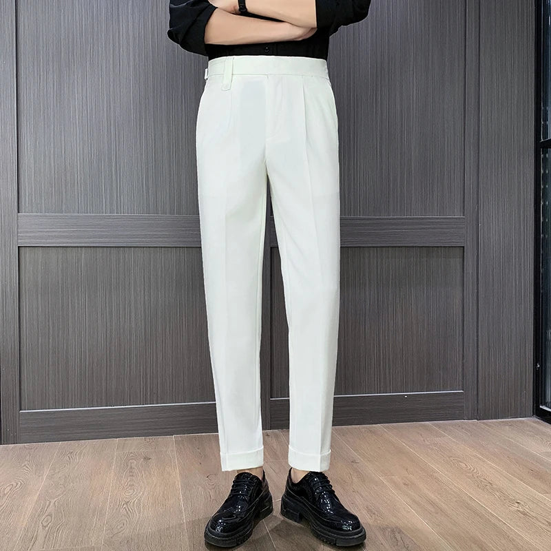 Slim Fit Suit Trousers