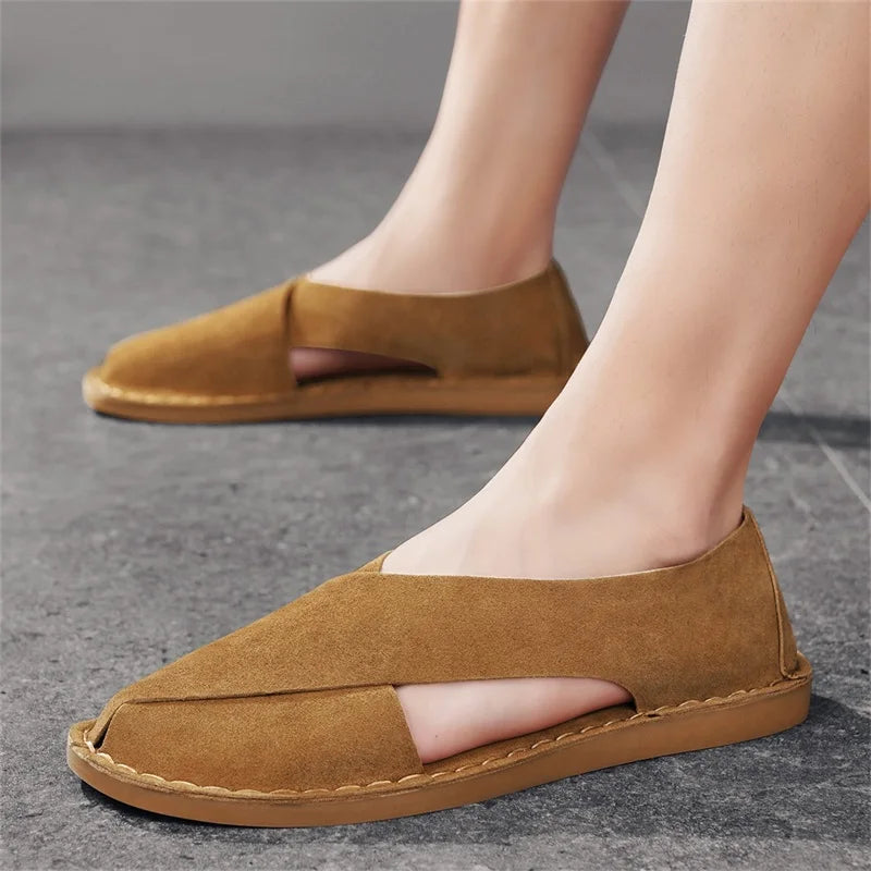 Women's Handcrafted Leather Slippers