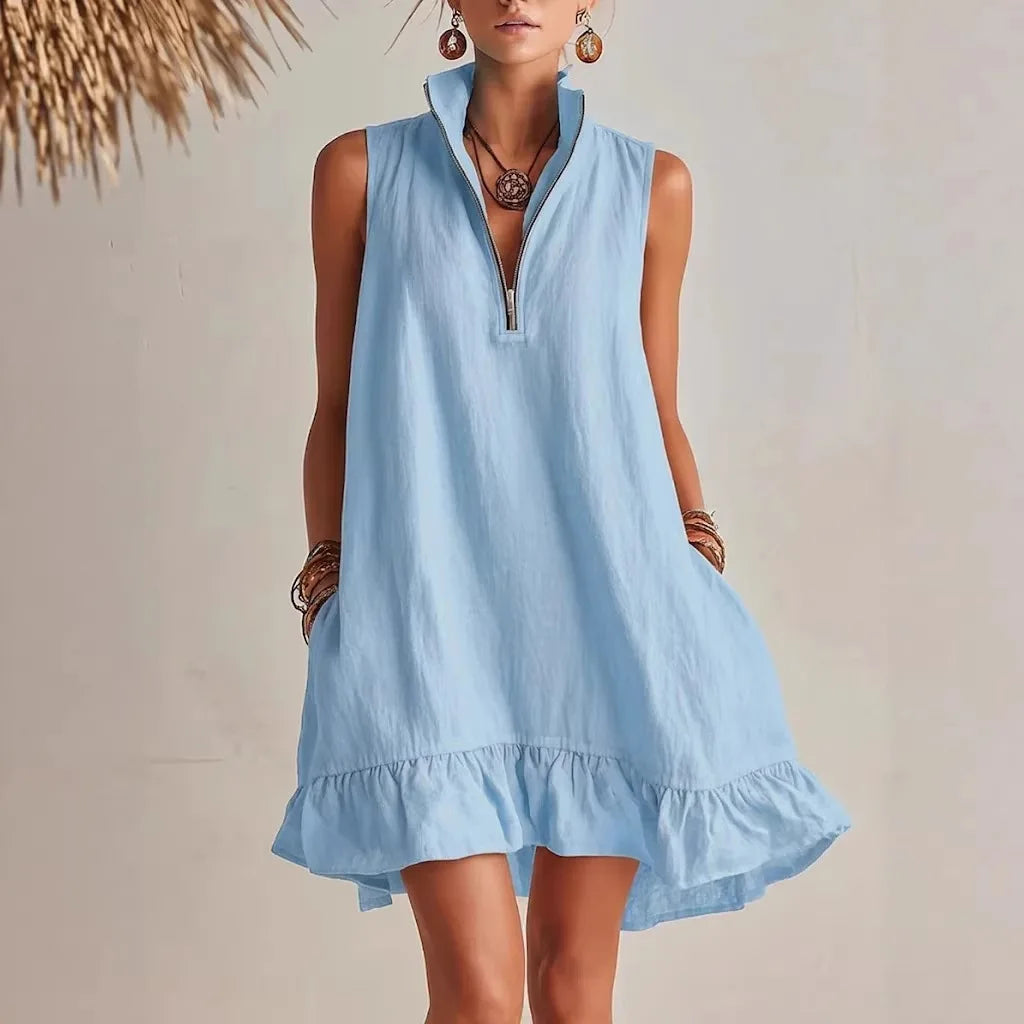 Women's Ruffle Hem Mini Dress