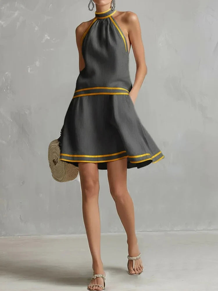 Women's Halter Neck Mini Dress