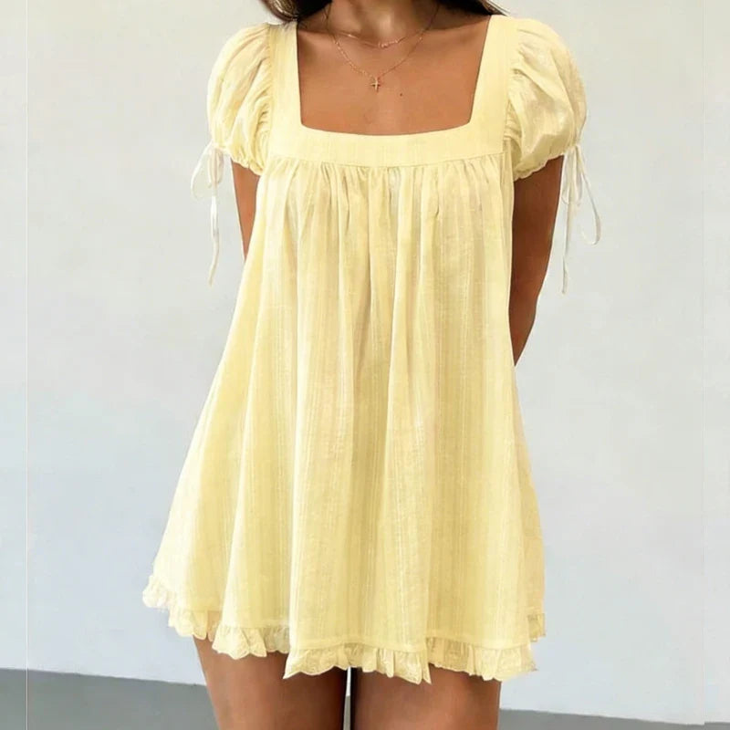Women's Square Neck Mini Dress
