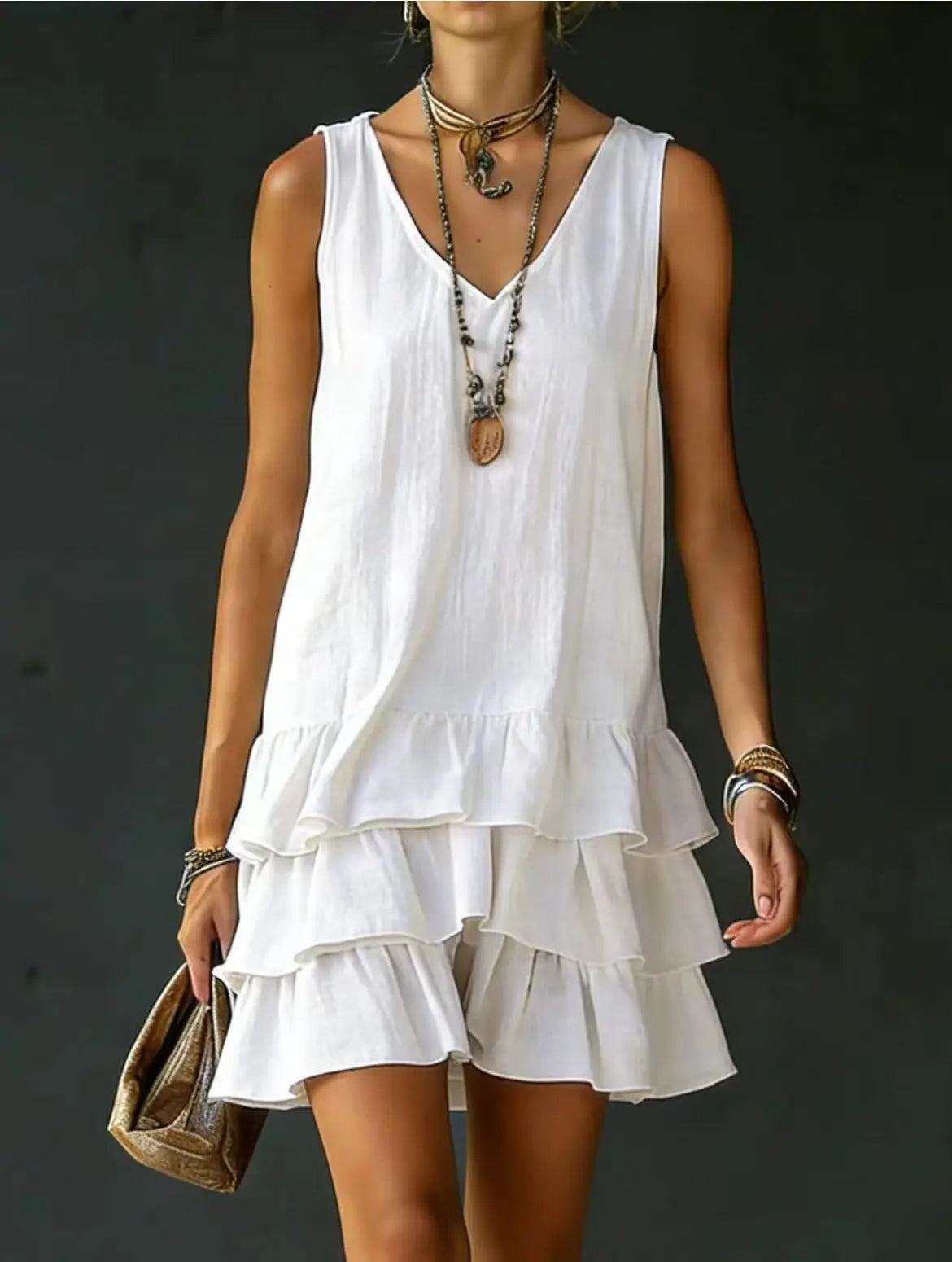 Women's Ruffle Mini Dress