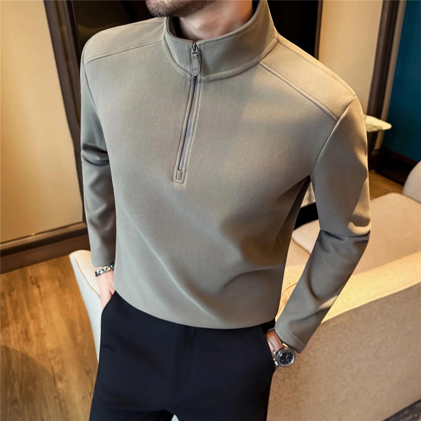 Slim Fit Long-Sleeve T-Shirt