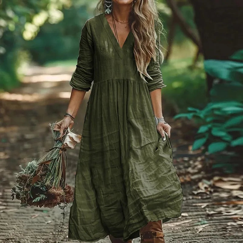 Women's Long Sleeve Maxi Dress