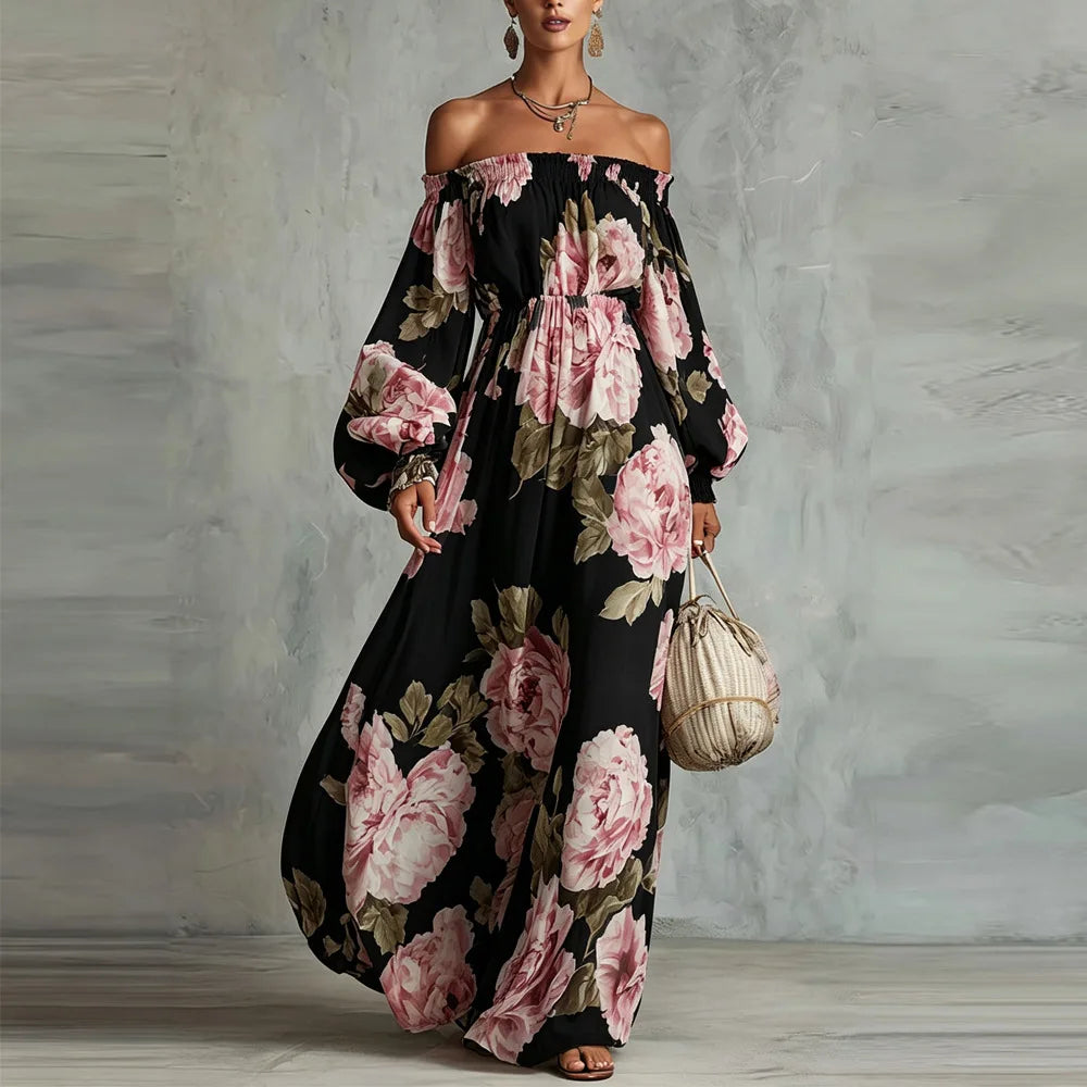 Women's Off Shoulder Wedding Guest Dress