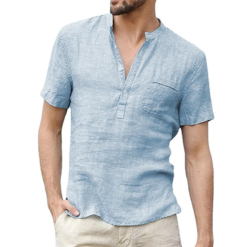 Women's Short Sleeve Henley Shirt