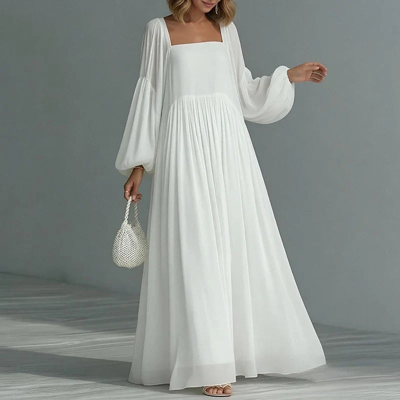 Women's Square Neck Wedding Guest Dress