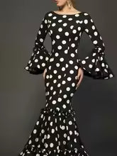 Women's Polka Dot Wedding Guest Midi Dress