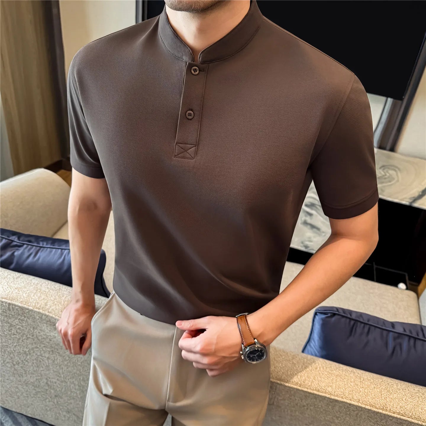 Slim Fit Short-Sleeve Polo Shirt
