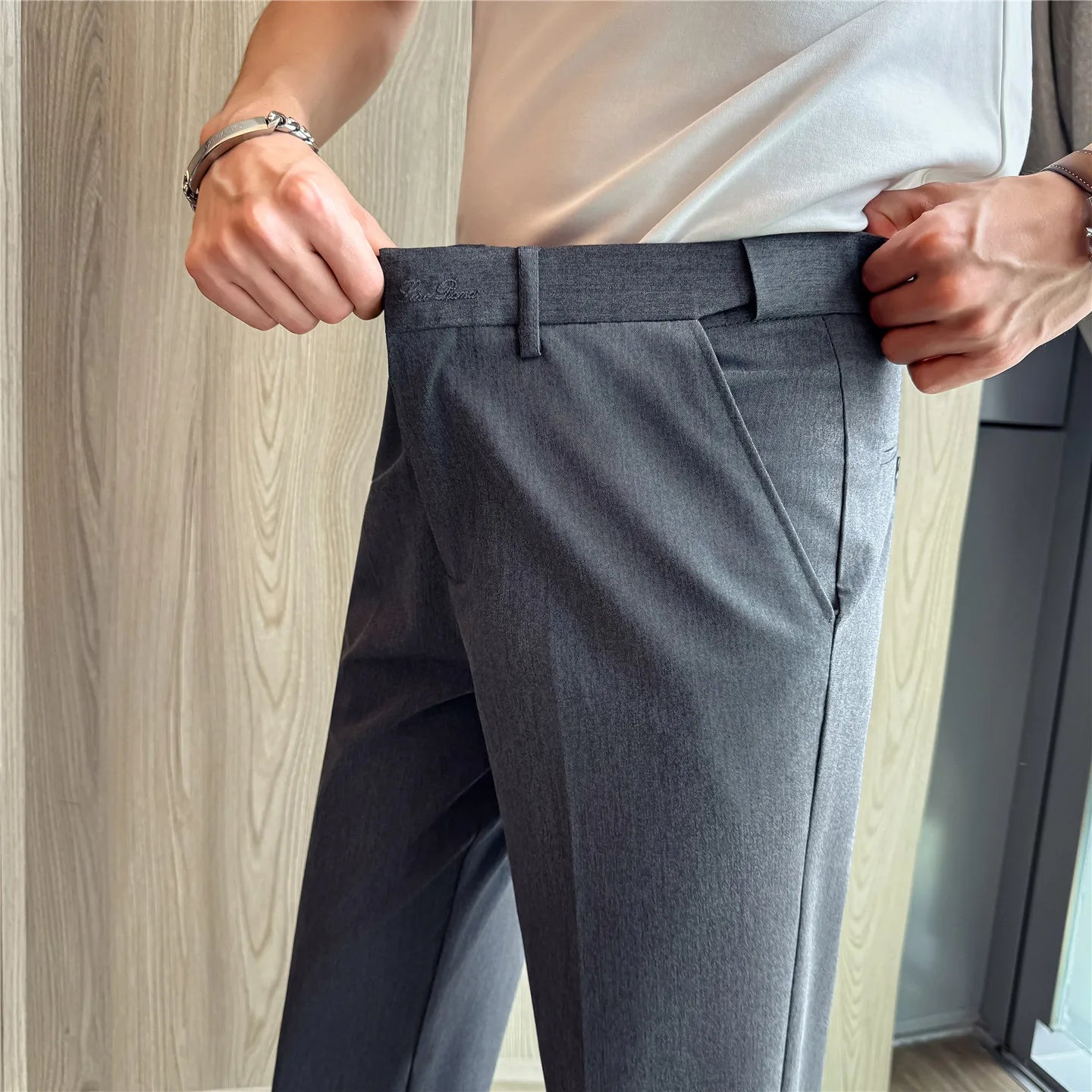 Slim Fit Suit Trousers
