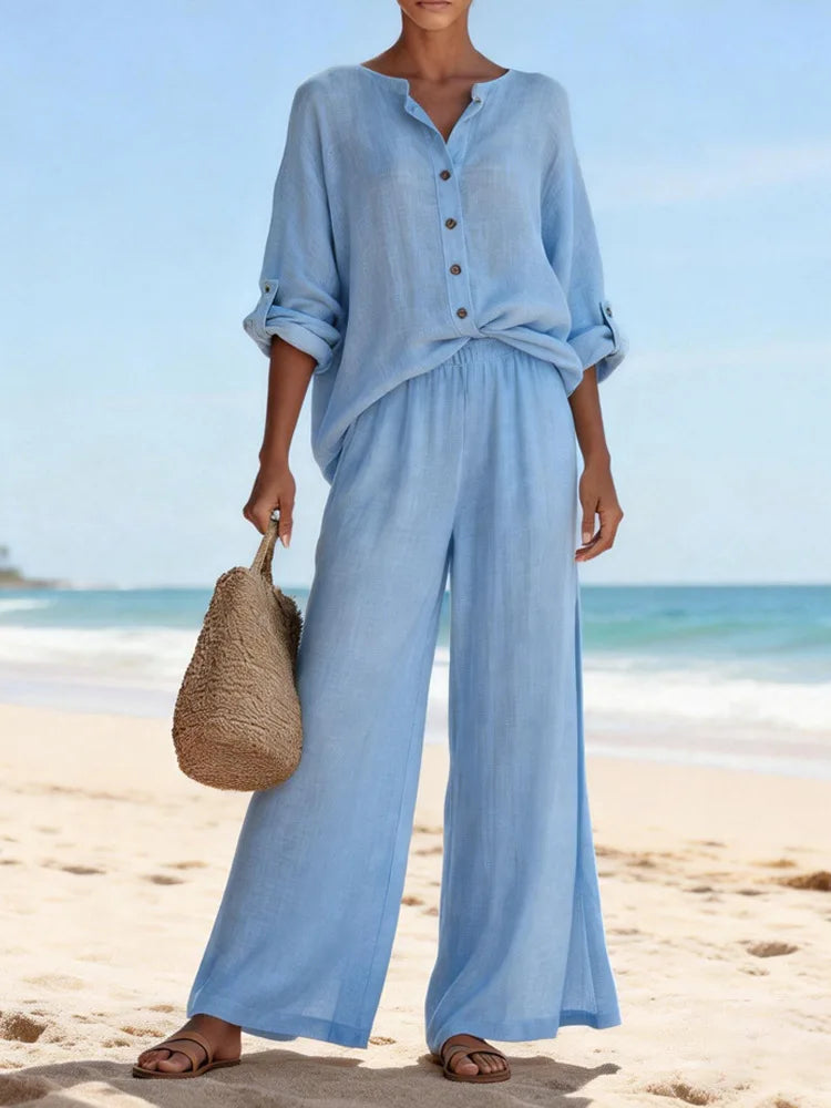 Women's Casual Summer Trouser Set