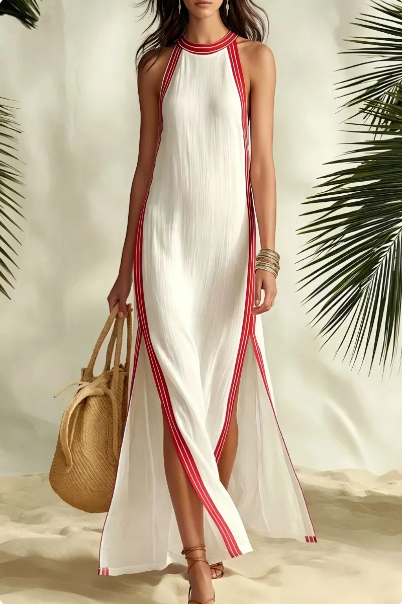 Women's Halter Neck Maxi Dress