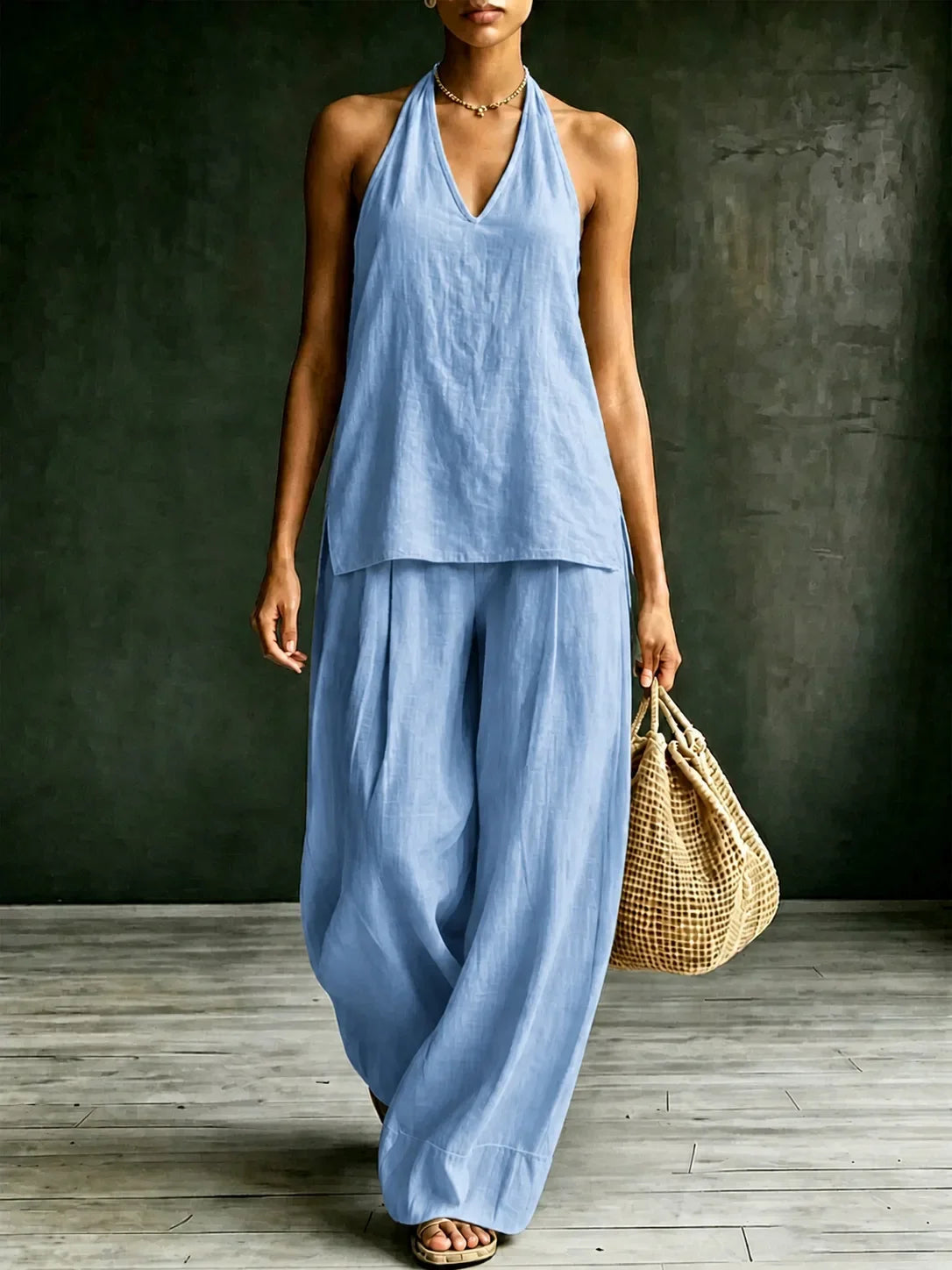 Women's Relaxed Wide Leg Jumpsuit