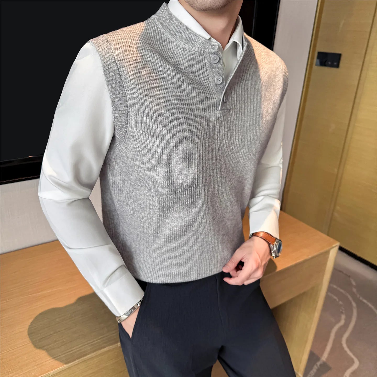 Slim Fit Knit Sweater