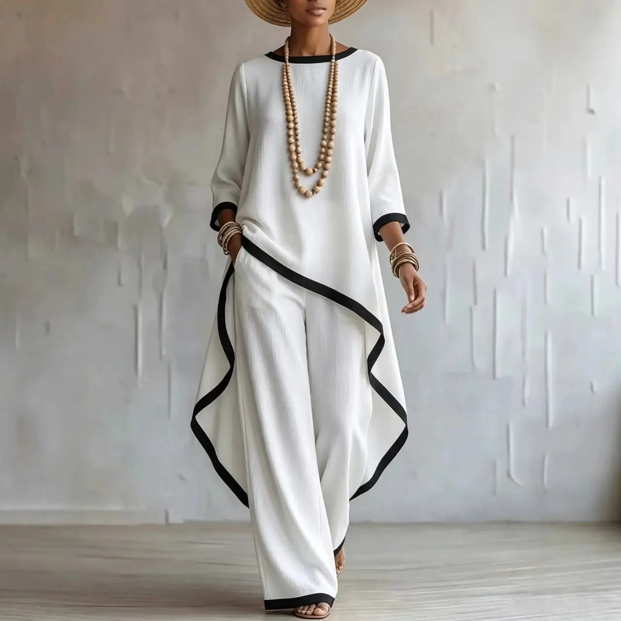 Women's Asymmetrical Two-Piece Set