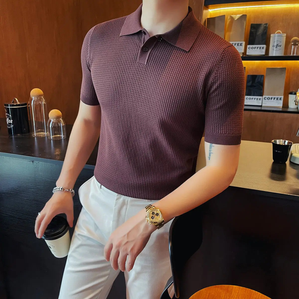Short-Sleeve Polo Shirt