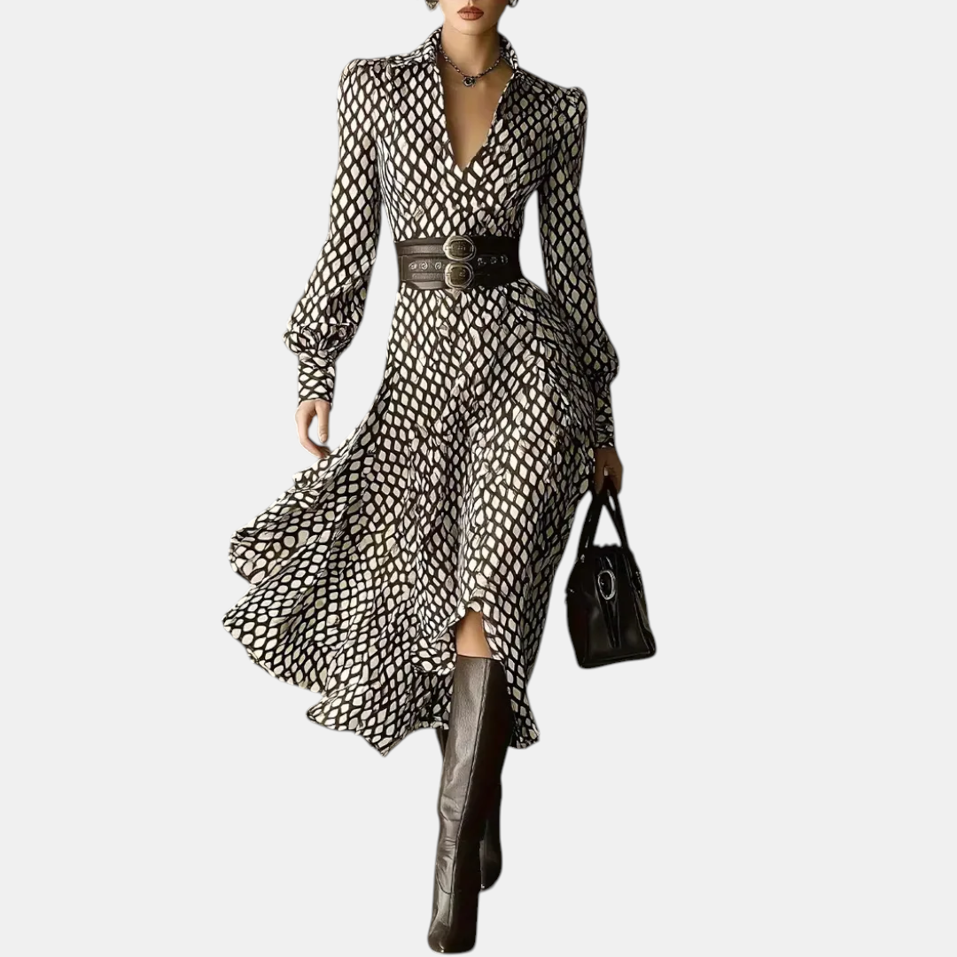 Women's Geometric Maxi Dress