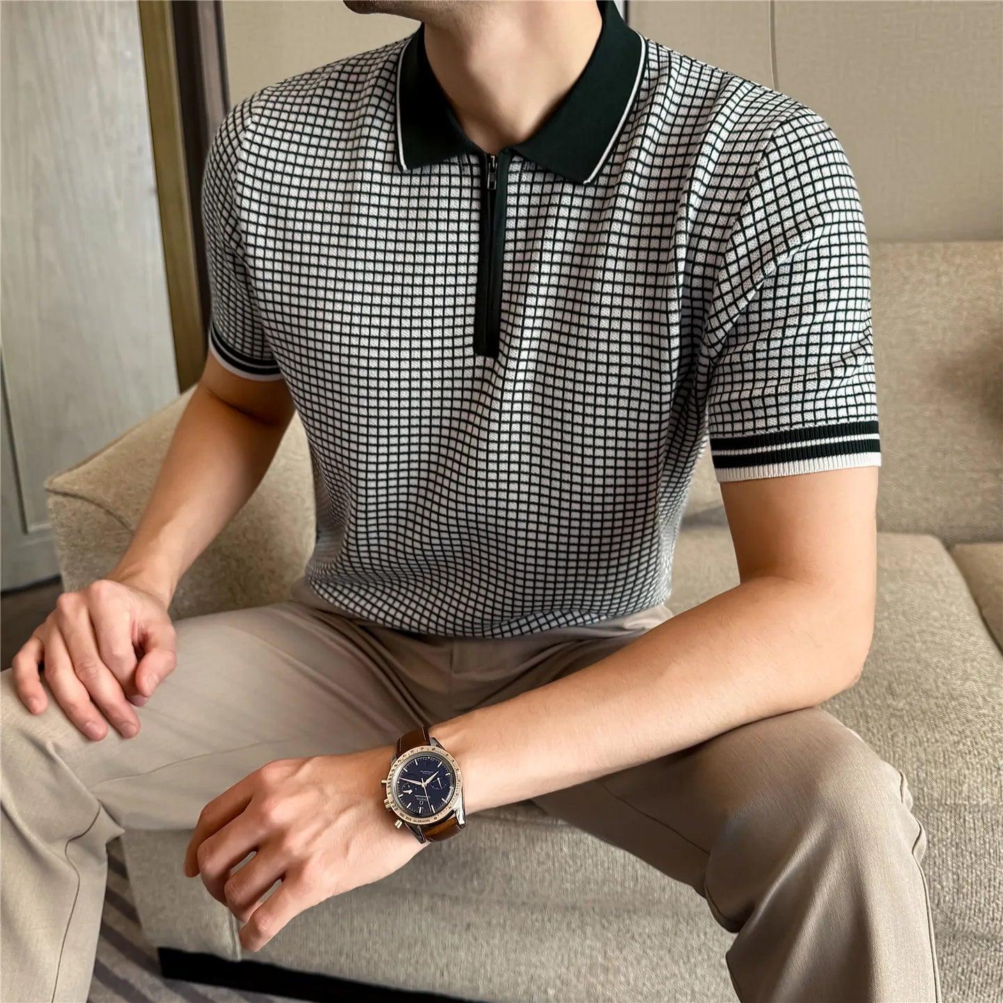 Slim Fit Short-Sleeve Polo Shirt
