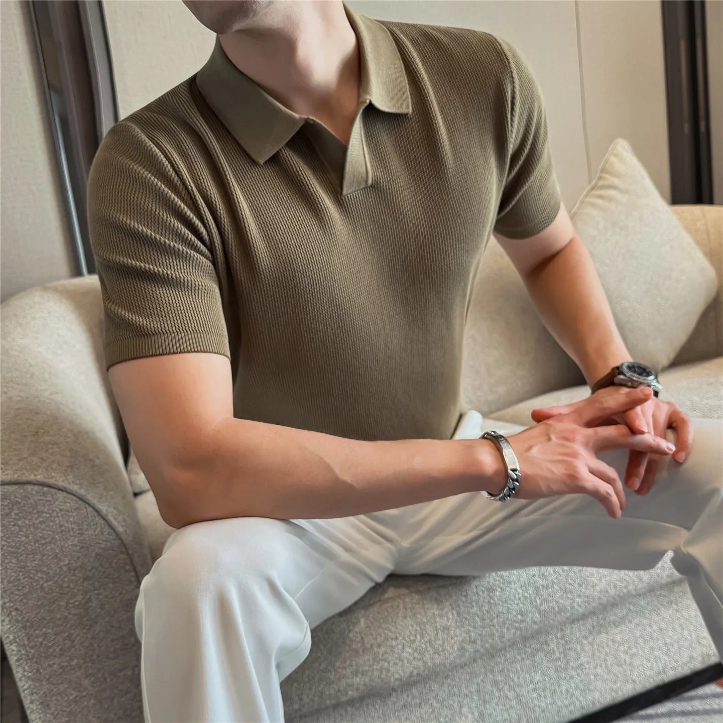 Slim Fit Short-Sleeve Polo Shirt