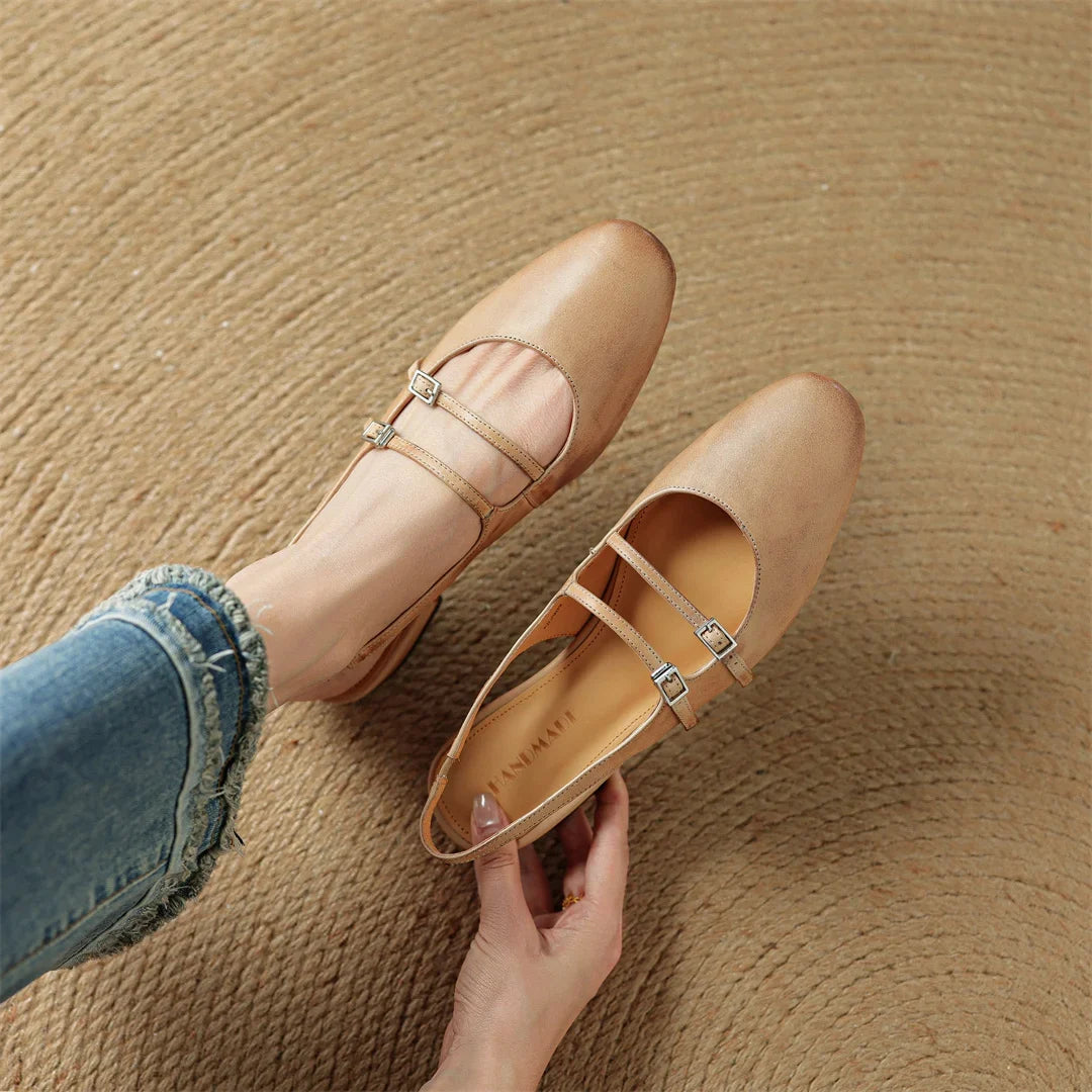 Women's Genuine Leather Slingbacks