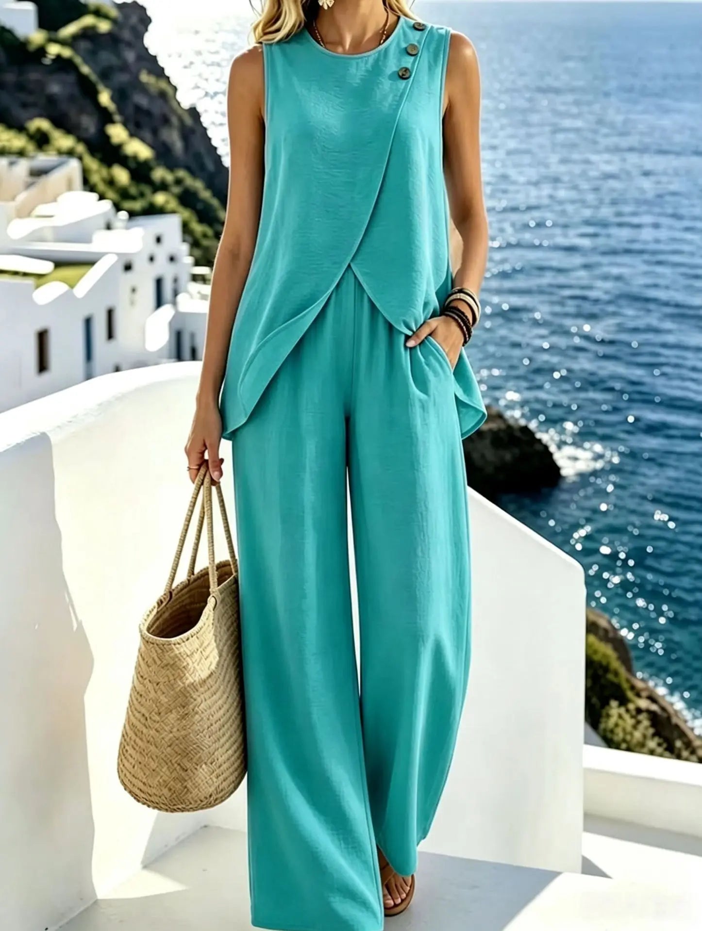 Women's Casual Summer Two-Piece Set
