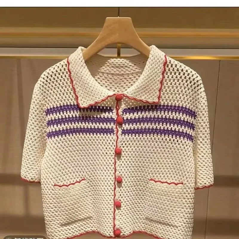 Women's Crochet Knitted Blouse