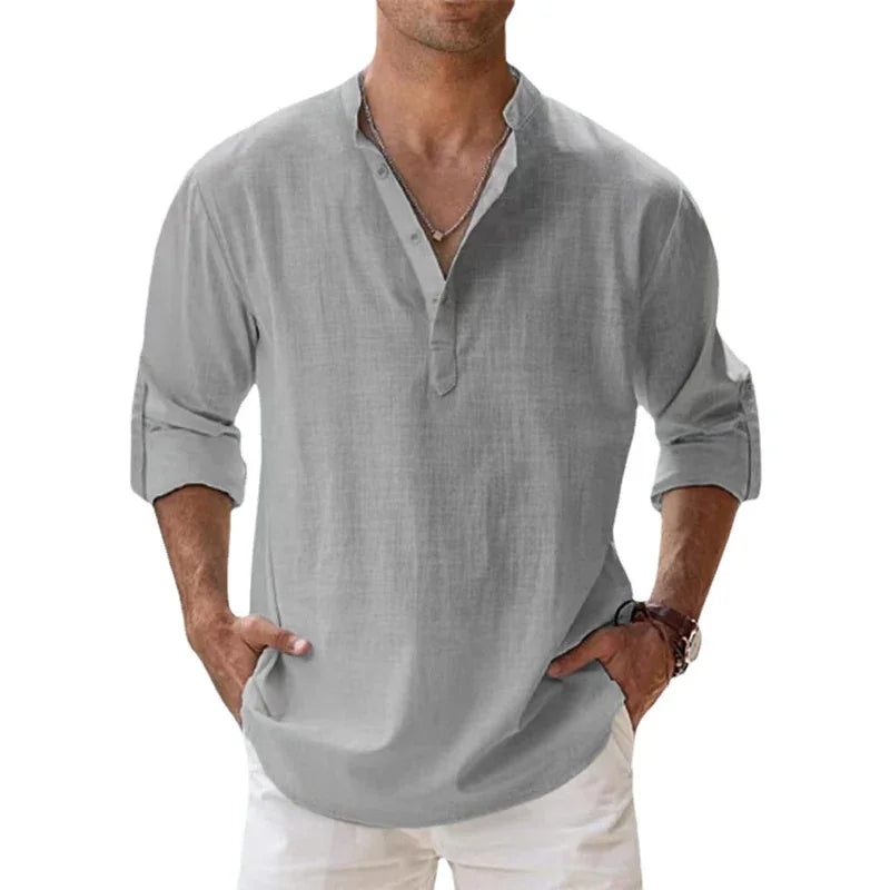 Women's Long Sleeve Henley Shirt