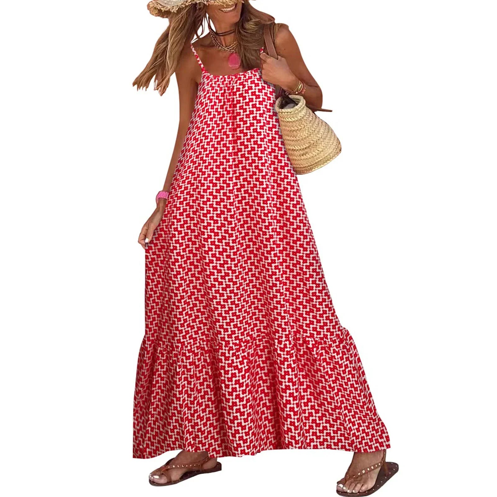 Women's Mosaic Print Maxi Dress