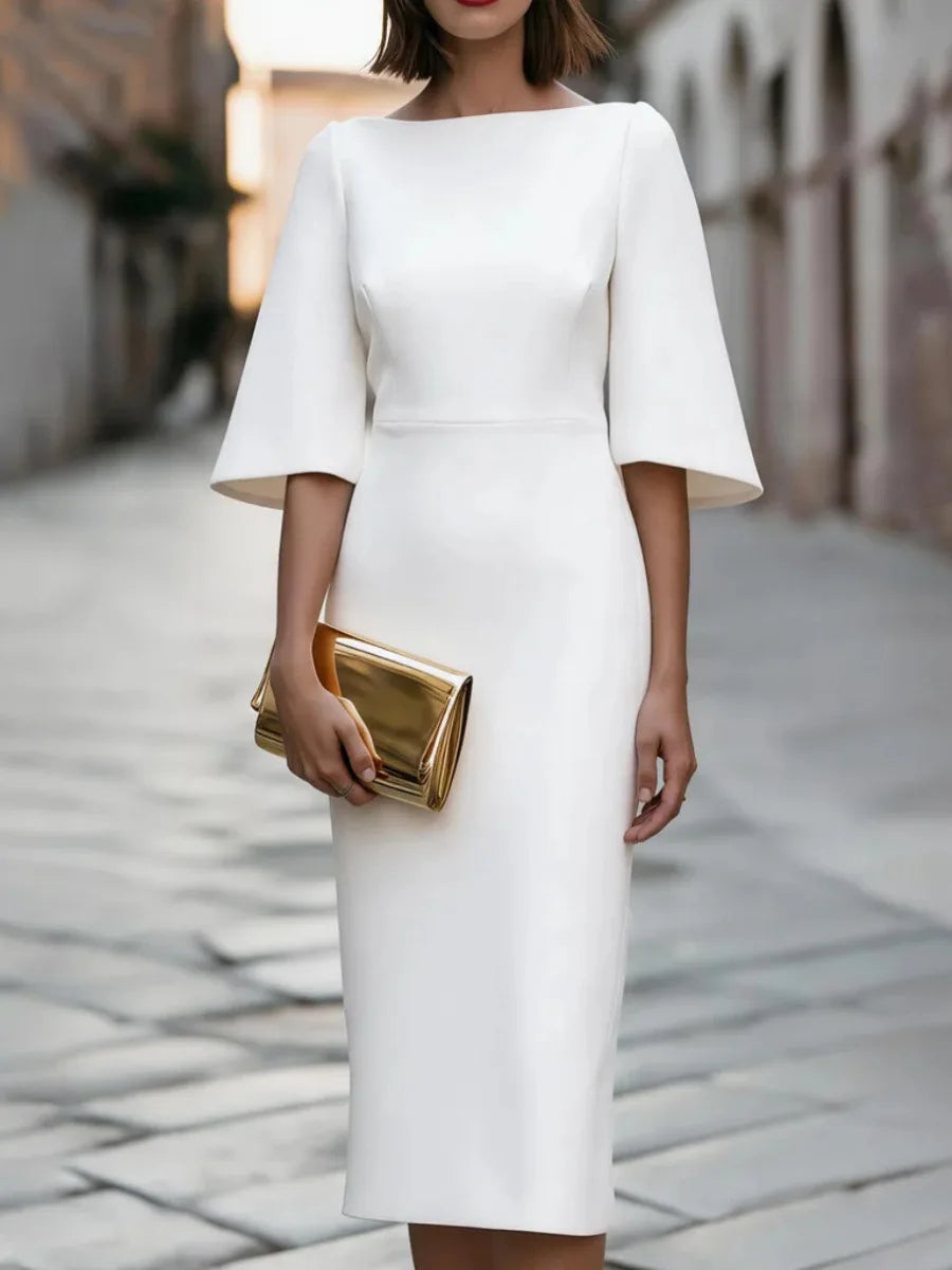 Women's Bell Sleeve Midi Dress