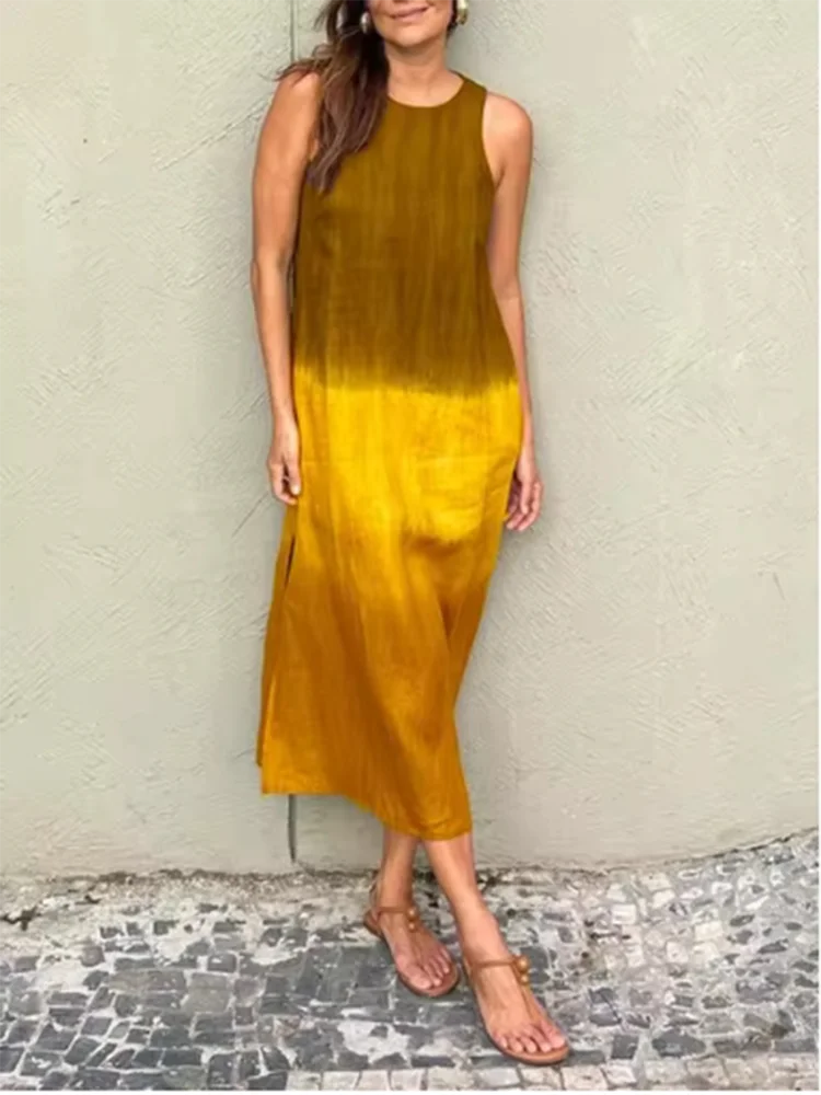 Women's Gradient Relaxed Midi Dress