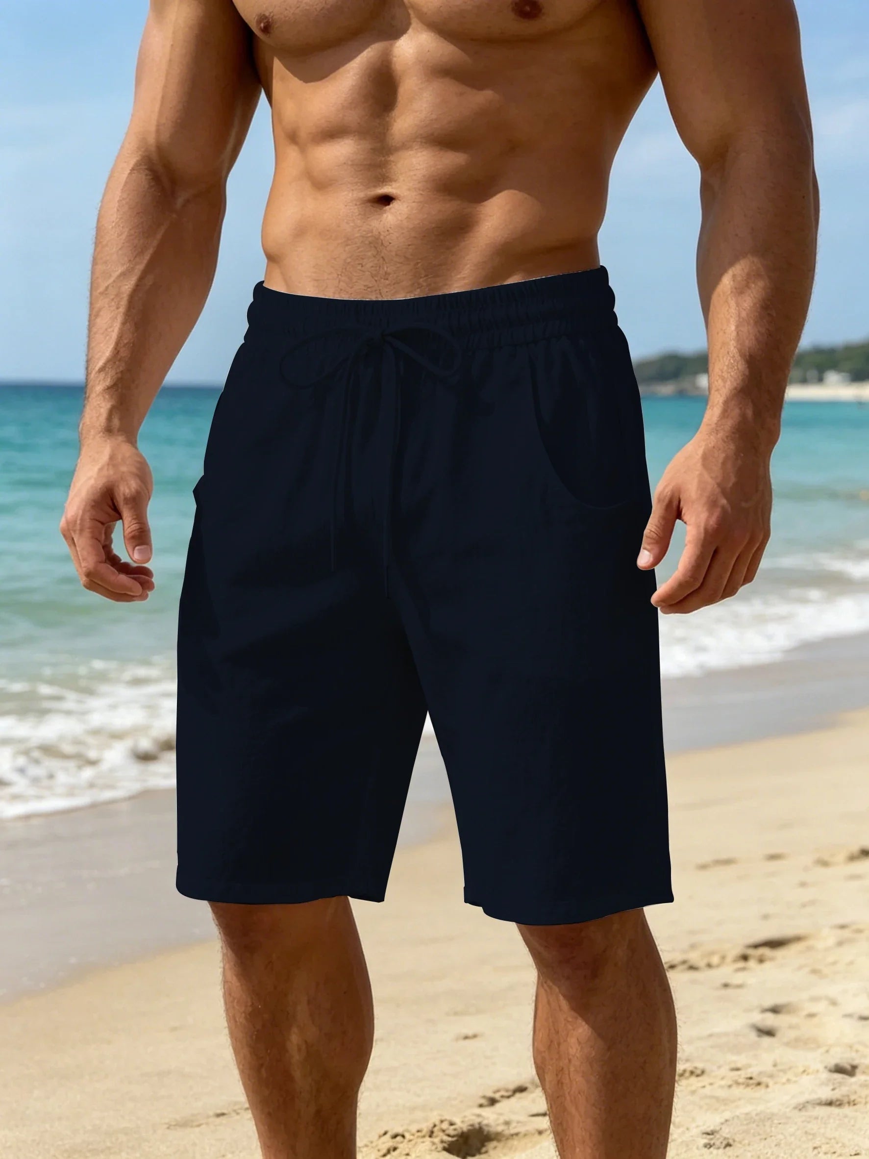 Women's Relaxed Fit Drawstring Casual Shorts