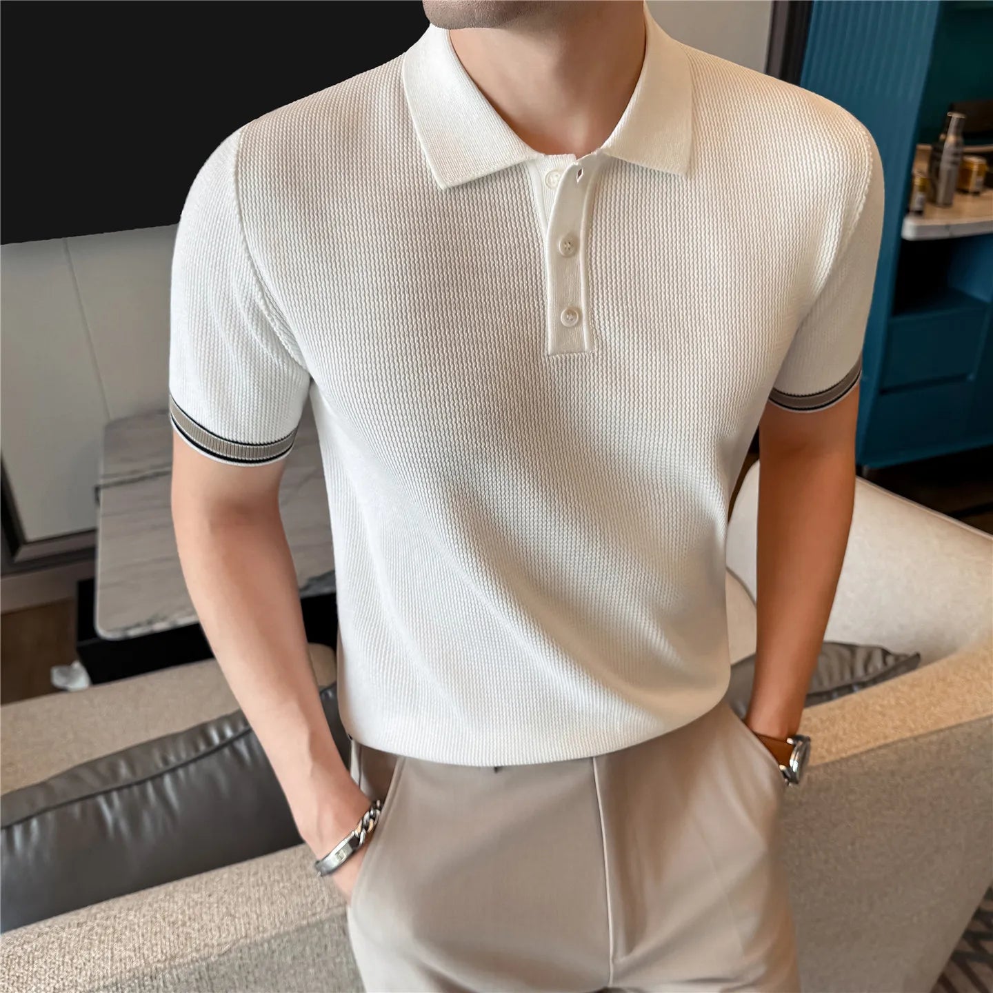 Slim Fit Short-Sleeve Polo Shirt
