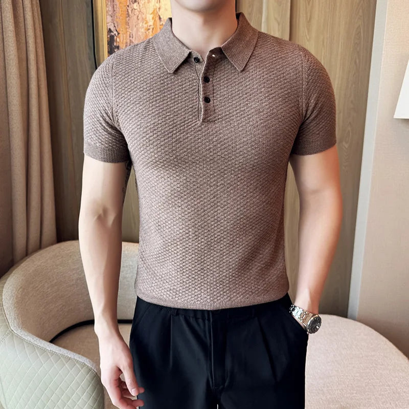 Slim Fit Short-Sleeve Polo Shirt