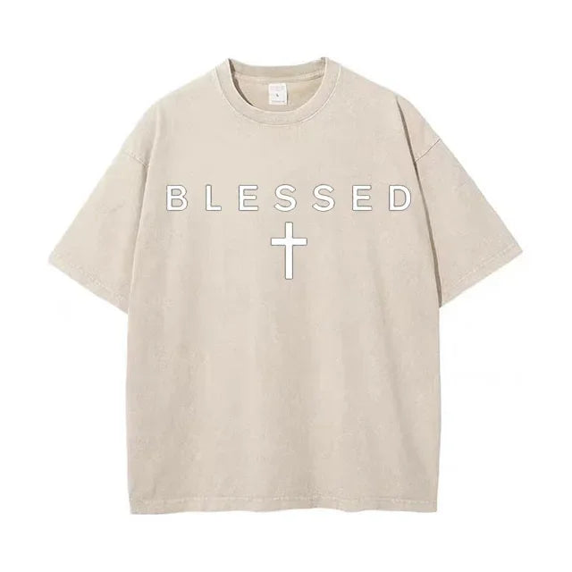 Women's Blessed Faith Graphic Cotton T Shirt
