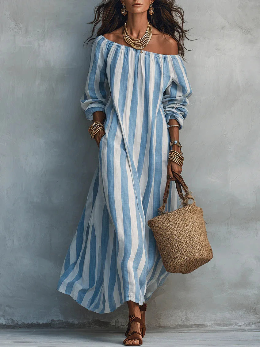 Women's Off Shoulder Maxi Dress