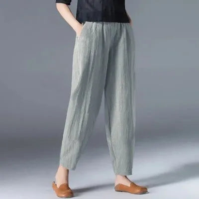 Women's Cotton Linen Harem Pants