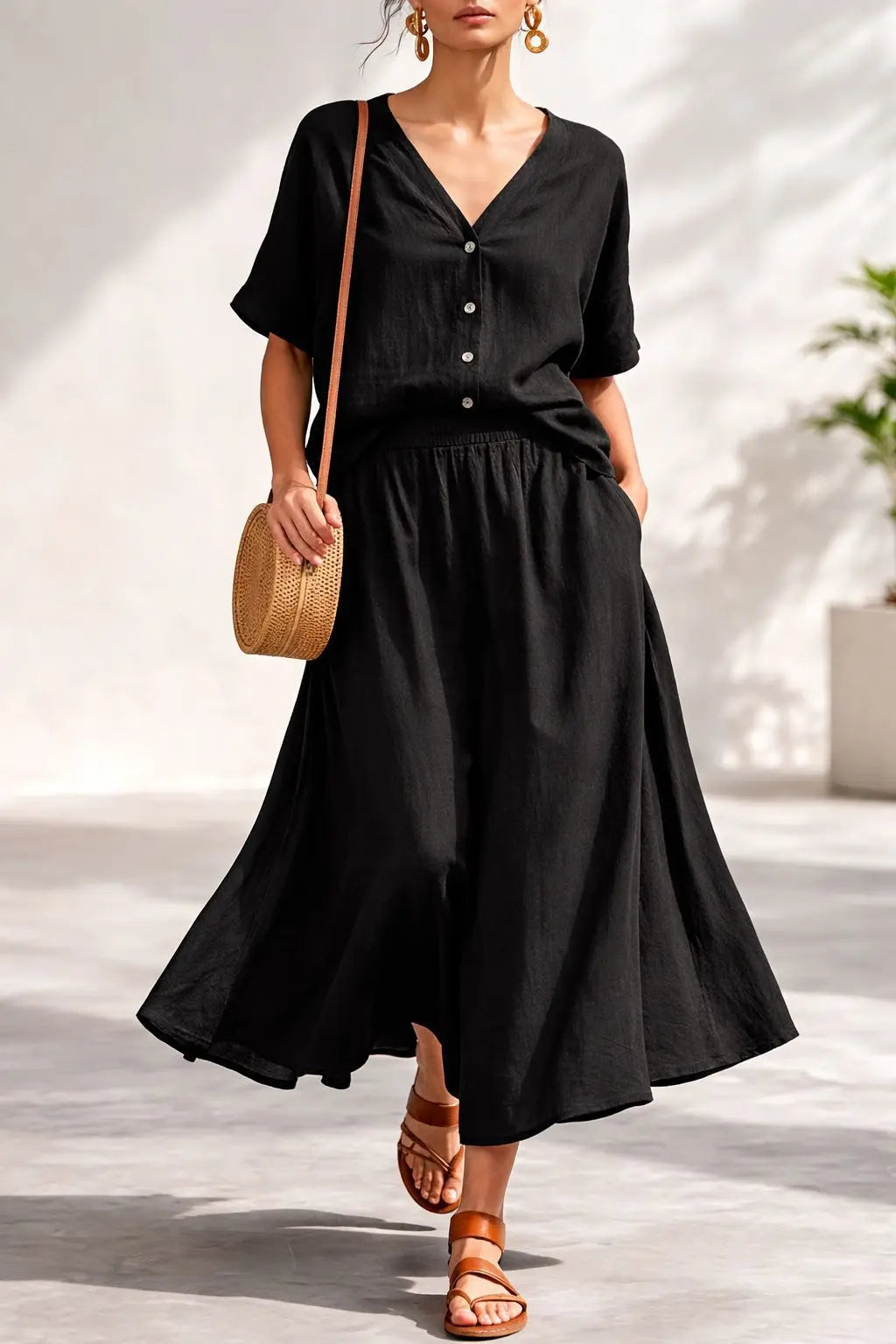 Women's Elegant Relaxed Co-Ord Set