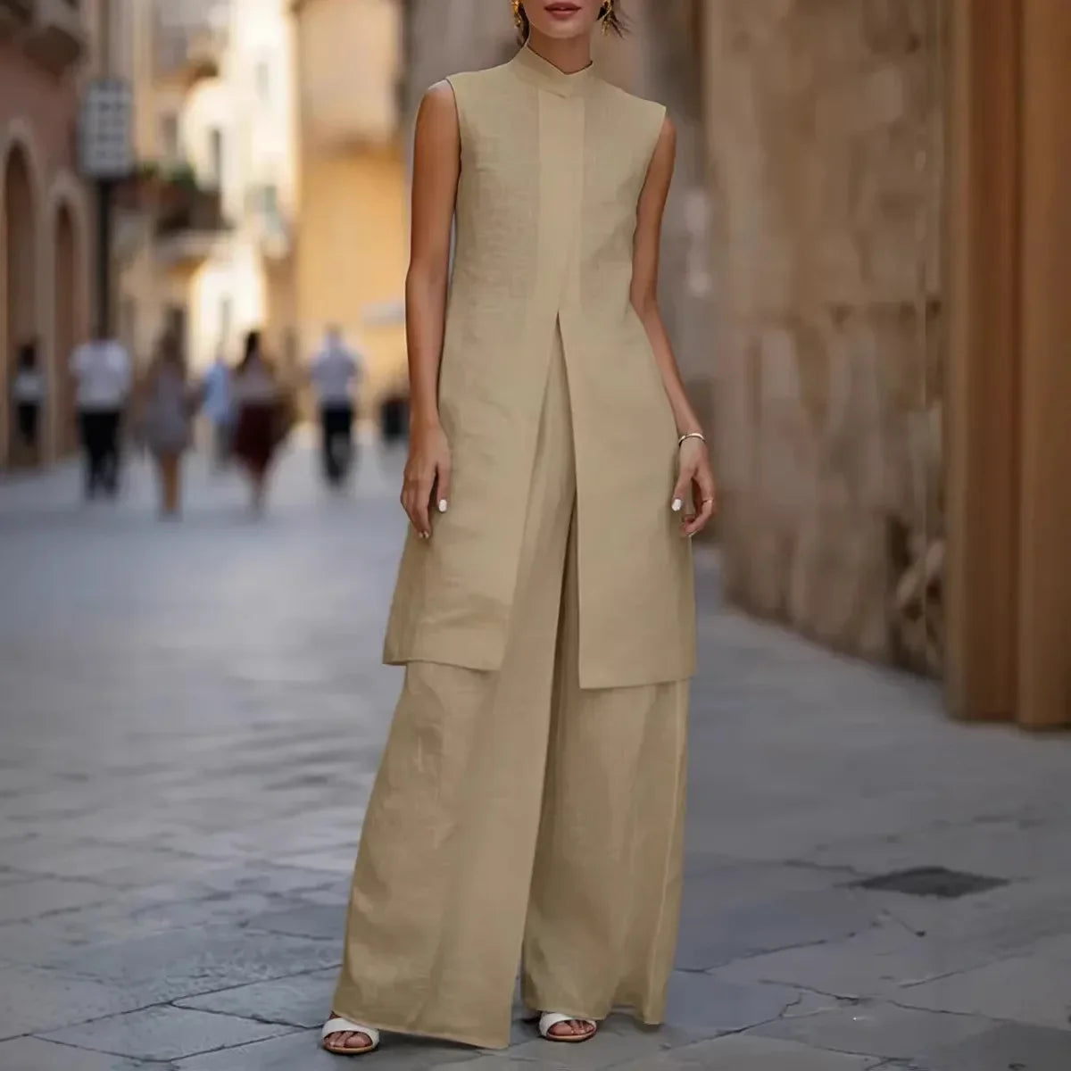 Women's Sophisticated Wide Leg Set