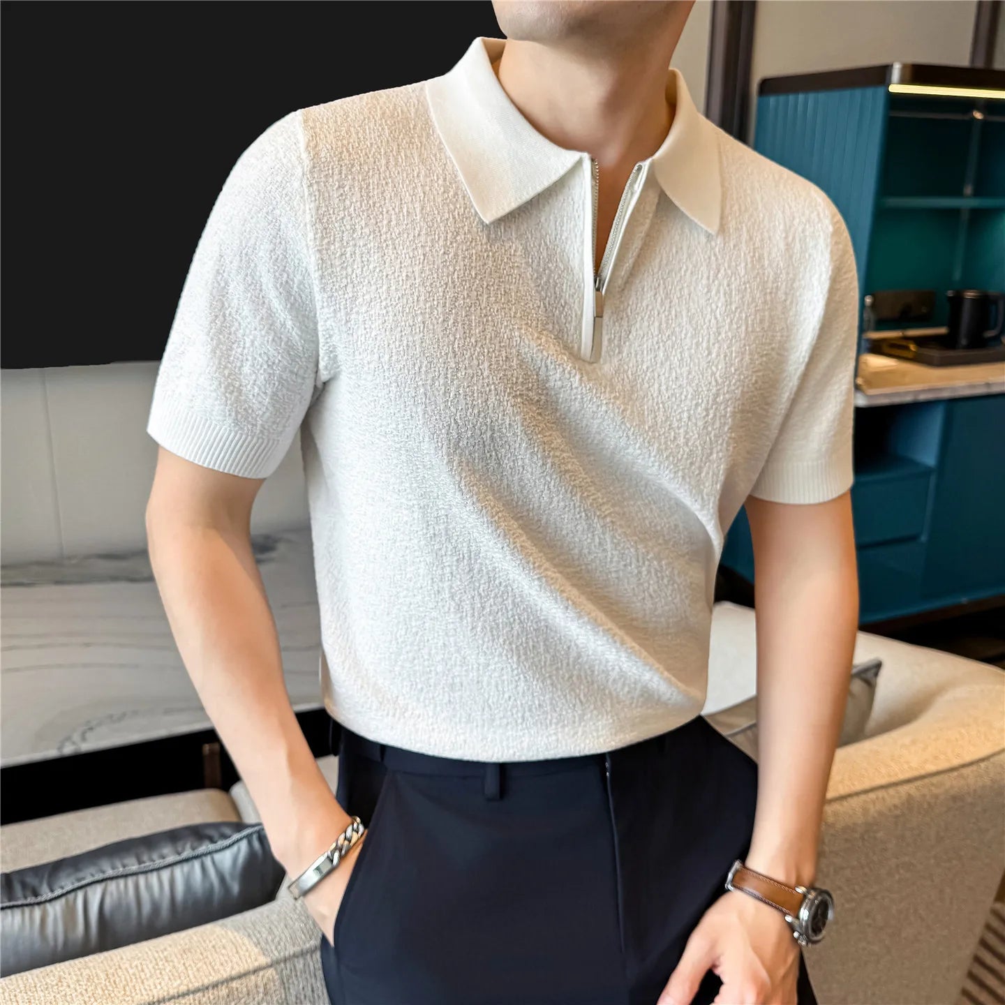 Slim Fit Short-Sleeve Polo Shirt
