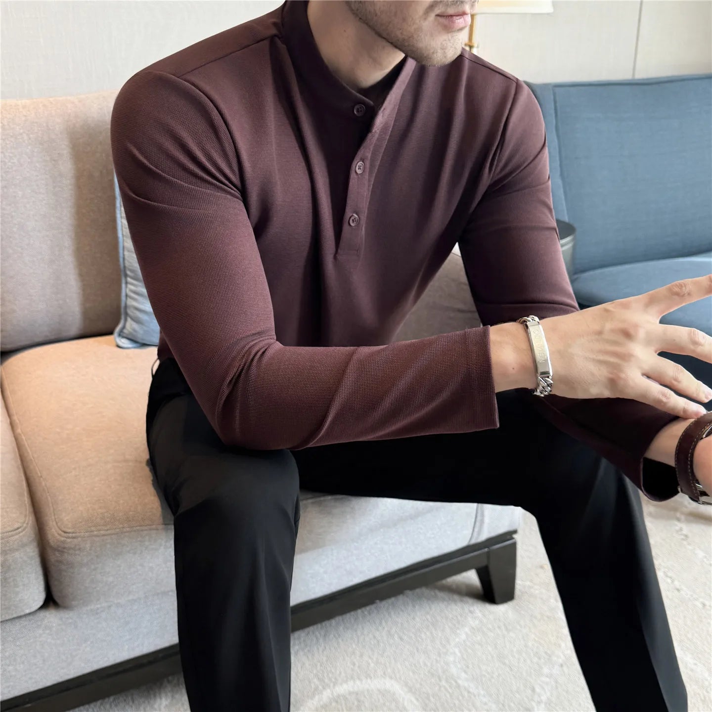 Slim Fit Long-Sleeve T-Shirt