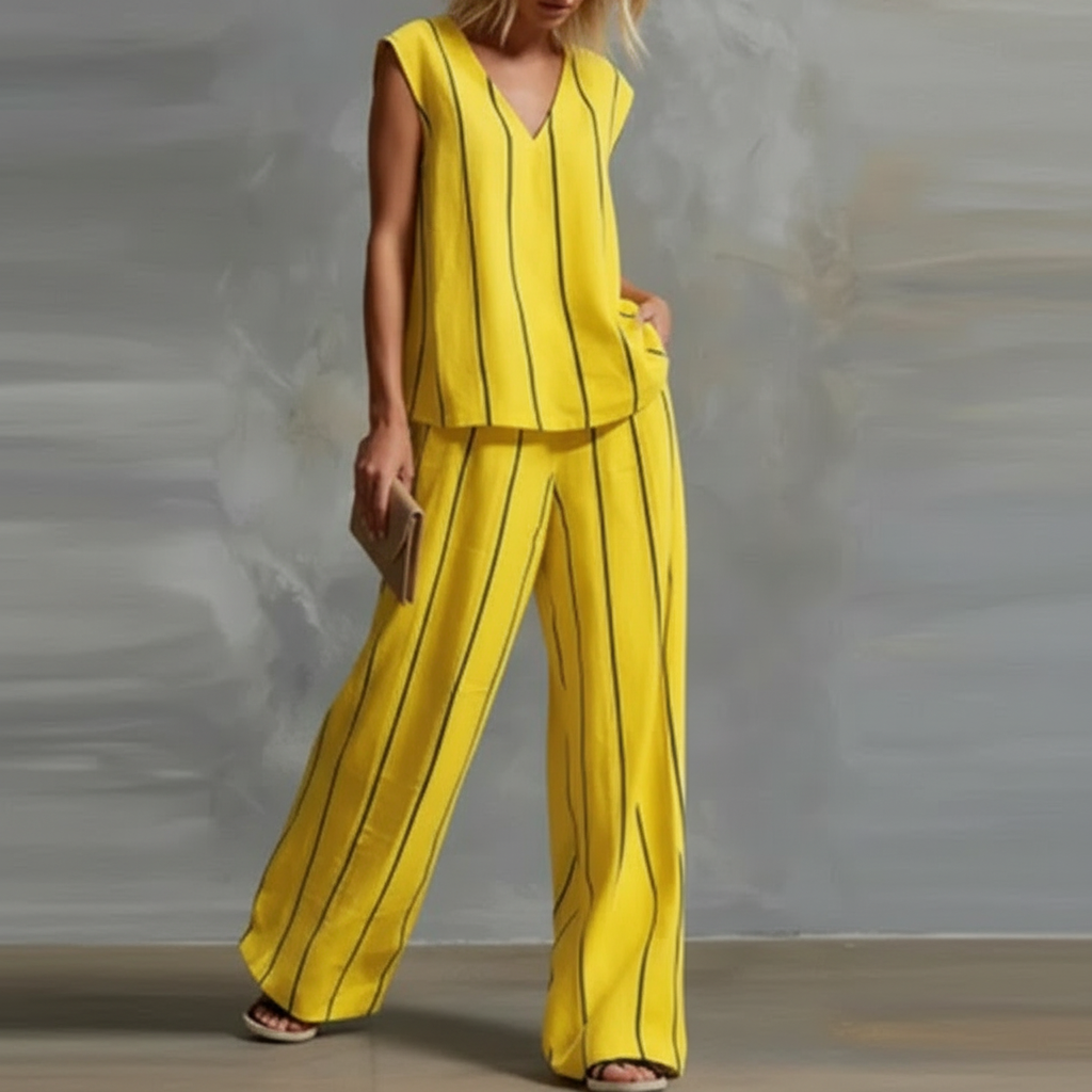 Women's Striped Summer Set