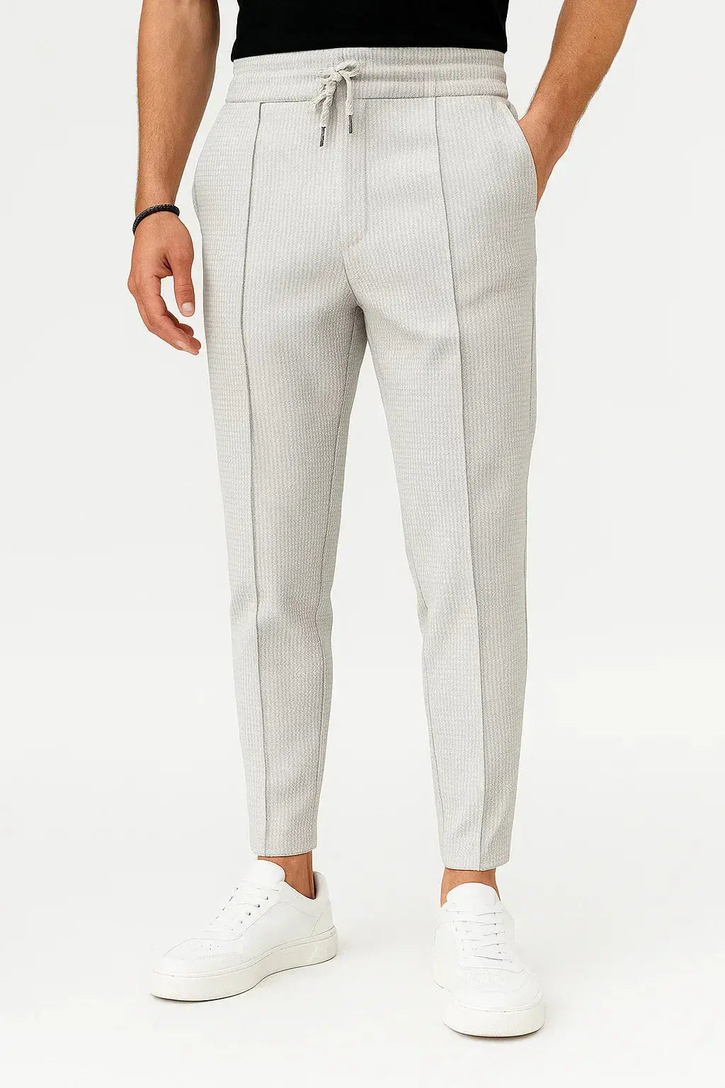 Cotton Blend Pants With Vintage Flash Lining