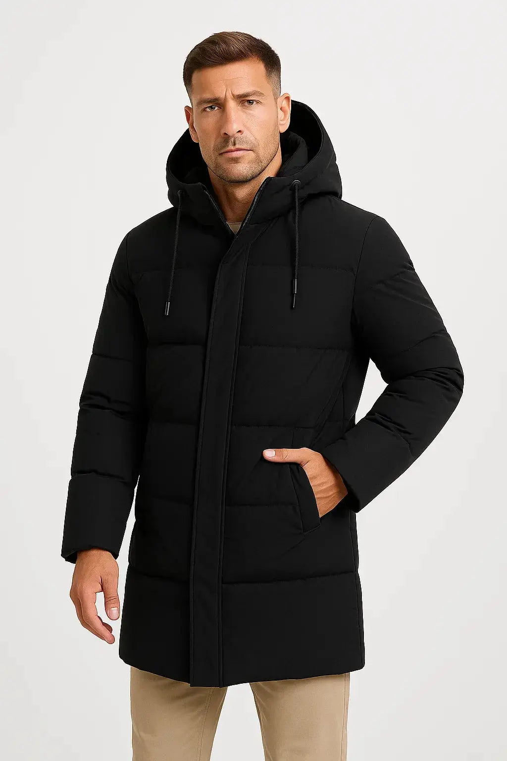 Harrington Oxford | Men's Waterproof Puffer Jacket Insulated Black