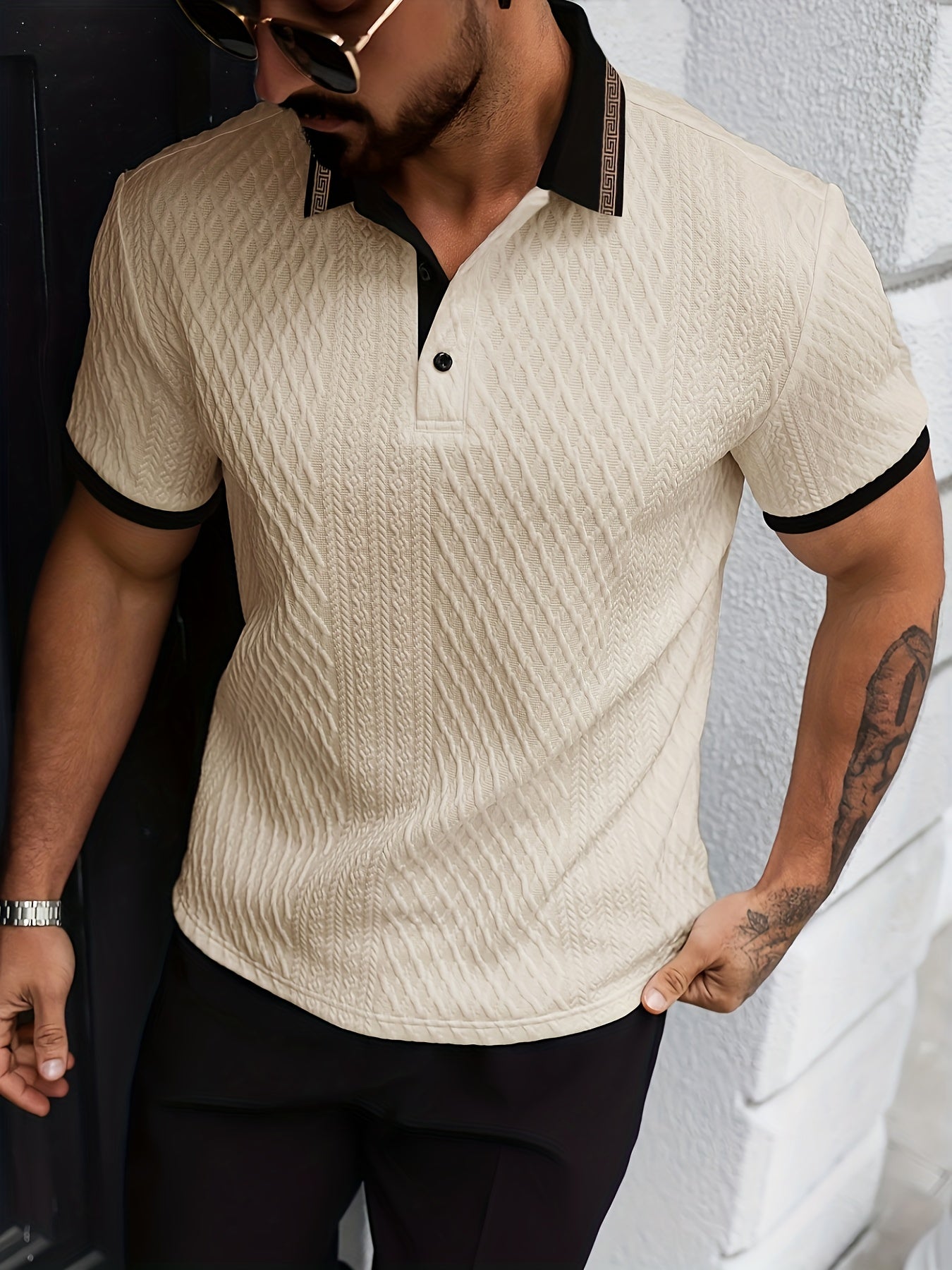 Colorblock Jacquard Polo