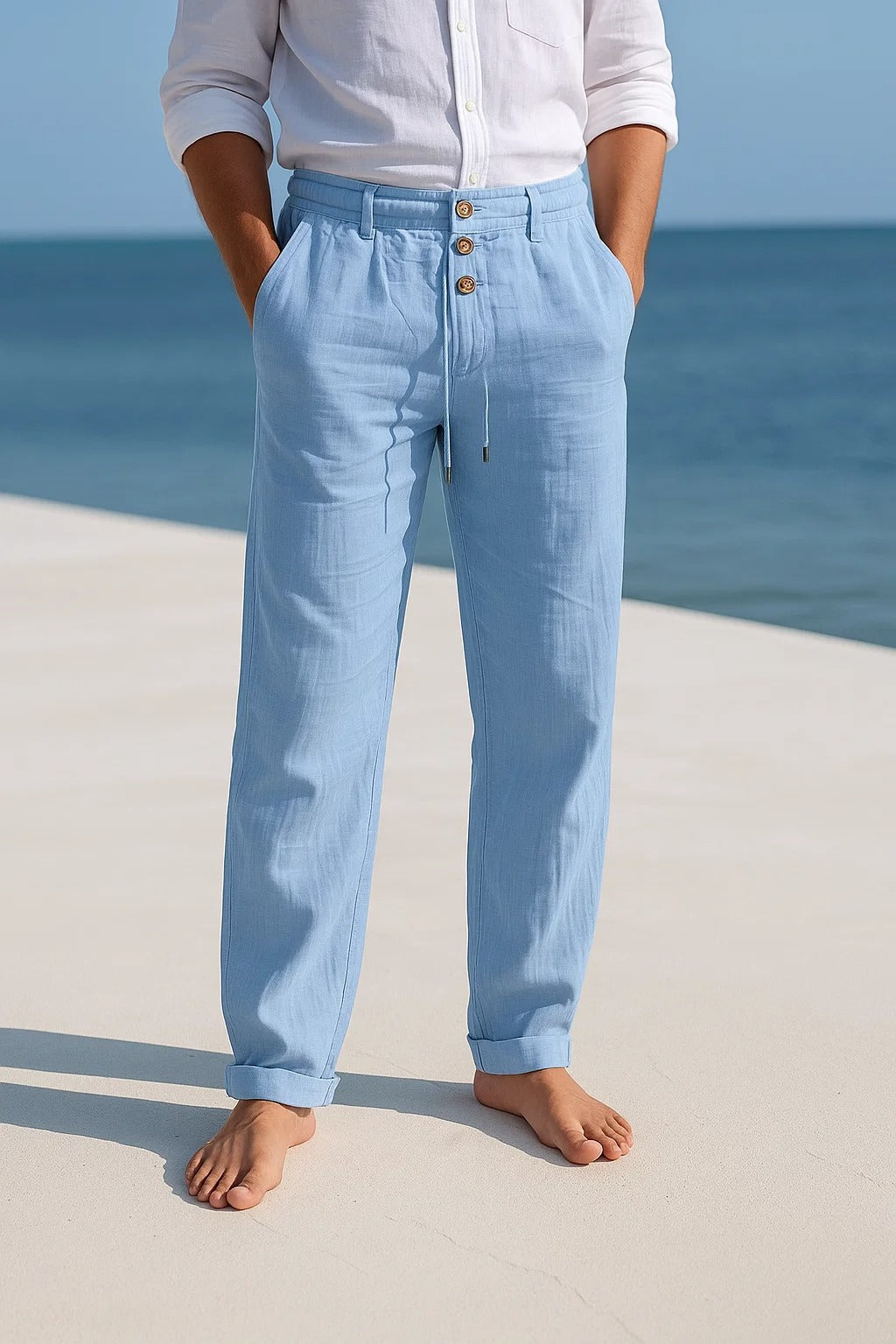 Linen Collection Straight Leg Trousers