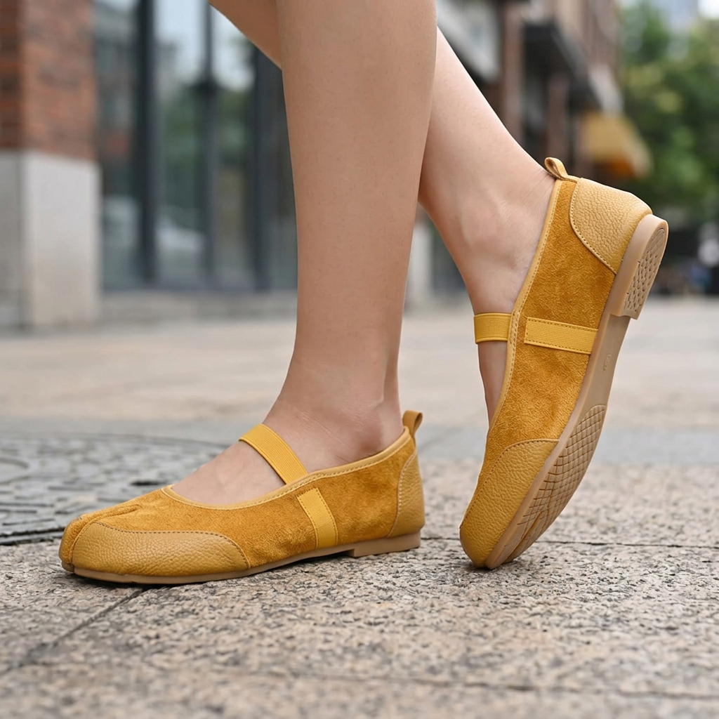 Women's Split Toe Mary Jane Flats