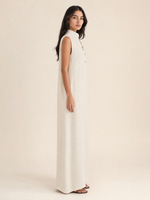 Load image into Gallery viewer, Elegant Sleeveless Linen Maxi Dress
