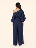 Load image into Gallery viewer, Asymmetrical One-Shoulder Trouser Set
