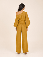 Load image into Gallery viewer, Asymmetrical One-Shoulder Trouser Set
